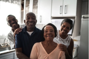 Intergenerational African American Family